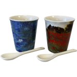 Enesco - coffret de 4 gobelets expresso en c�ramique claude monet