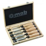 Coffret de 5 ciseaux de sculpteur bois 6 à 25mm mob Coffret de 5 ciseaux de sculpteur bois 6 à 25mm mob
