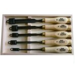 Coffret de 5 gouges de sculpteur emile peyron 1112
