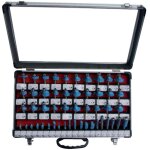 Coffret 50 fraises carbure queue 8 mm pour defonceuse Coffret 50 fraises carbure queue 8 mm pour defonceuse