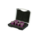 Sidamo - coffret de 6 trpans diamant  sec pour meuleuse m14 - d. 22 - 30 - 35 - 42 - 68 - 75 mm - cramique ...