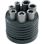 Coffret 7 douilles magnetiques 6 pans / 50mm