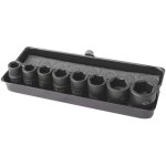 Coffret 8 douilles choc 10 - 19mm 3 / 8  din iso 2725 - 3 cr - mo - os 3300 - clas equipements