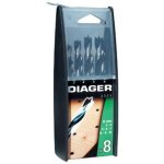 Coffret 8 meches bois 3 pointes pro �3 � 10mm diager