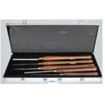 Coffret assortiment 5 outils de tournage acier - leman