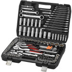 Coffret cl� � cliquet jeu de 151 pi�ces avec 3 cl� � cliquet doubles, coffret de douille et embouts de ...