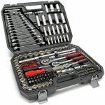 Coffret cl� � cliquet jeu de 215 pcs. kit cl� de serrage douille embouts acier carbonne accessoire