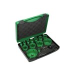 Coffret combi 13 scies cloche 19  82mm hikoki 752177 - 2 arbres et adaptateurs