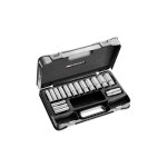 Coffret douilles 1 / 2' longues 12 pans m�triques facom 16 pi�ces - s. 404ae