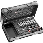 Coffret cliquet + douilles longues 1 / 4'' 6 pans - facom Coffret cliquet + douilles longues 1 / 4'' 6 pans - facom