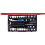 King tony - coffret de douilles 12 pans 1 / 2' pouce et mm 42 pcs King tony - coffret de douilles 12 pans 1 / 2' pouce et mm 42 pcs