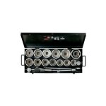 Coffret de douilles 12 pans 1' en pouces. dans un coffret en m�tal - bahco