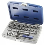 Coffret de douilles 3 / 8' 12 pans - m�triques - 22 pi�ces - e031805 - ce produit de marque est neuf. ...