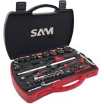Coffret douilles et accessoires 1 / 4' 1 / 2' sam outillage 75 - shr60