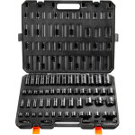 Coffret douilles a chocs 3 / 8' et 1 / 2' sae (5 / 16' - 1 - 1 / 4') metrique 6 - 32 mm, kit pour cle ...