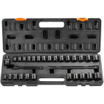 Coffret douilles a chocs 3 / 8 po sae 3 / 8 - 1 po metrique 8 - 22 mm , kit pour cle a cliquet 29pcs, ...