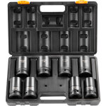Coffret douilles a chocs profondes 1 po metrique 27 - 41 mm, kit pour cle a cliquet 8pcs, en acier allie ...