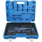 Coffret de douilles � choc, six pans 6, 3 mm (1 / 4 ) + 12, 5 mm (1 / 2 ) 69 pi�ces