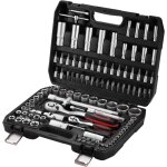 Coffret de douille et embouts teeno mallette � outils , cliquet 1 / 2 - inch et 1 / 4 - inch (72 dents) ...