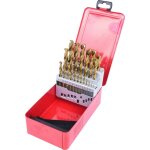 Coffret de forets hss tin, en box métal 25 pcs 1 - 13mm Coffret de forets hss tin, en box métal 25 pcs 1 - 13mm