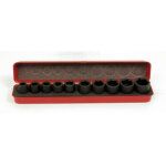 Coffret m�tal 10 douilles impact 1 / 2 mob - 9212010501