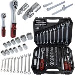 Coffret d'outils, cl�s, douilles, embouts, 82 pi�ces, mallette