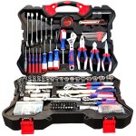 Coffret d'outils kraftm�ller km - crv - 256 outils, tournevis, pince, marteau, cl�, qualit� acier en ...