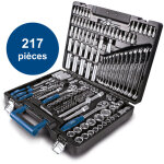 Coffret � outils tb217 - coffret multi outils - valise d'outils - jeu de cl�s � douilles - 217 pi�ces ...