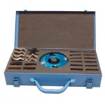 Coffret porte - outil � profiler d. 120 al. 50 ht. 50 et 6 jeux de fers profiles - leman