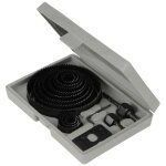 Coffret scies - cloches 16 pices 19 - 127 mm silverline 633729