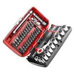 Coffret de serrage douilles 1 / 4  avec set de vissage (38 outils) - facom r360