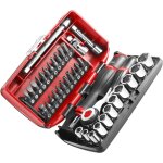 Coffret de serrage douilles 1 / 4  avec set de vissage (38 outils) - facom r360