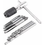 Coffret tarauds 9 pi�ces / ensemble m3x0. 5 / m4x0. 7 / m5x0. 8 / m6x1. 0 tarauds � vis cl� en t forets ...