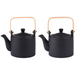 Coffret th�i�re snow black mat 0, 8 l - table passion