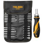 Coffret tournevis et embouts tolsen 26 pi�ces, cliquet 72 dents, ergonomique