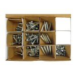 Coffret de vis axes et �crous pour roues de tondeuses - 136 pi�ces