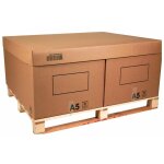 Coiffe pour caisse carton palettisable c2a, c1a et c2b 1200 x 1000 x 100mm - colis 5 couvercles