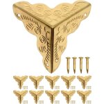 Coin de meuble, 32 pi�ces coin meuble metal antique protecteur, aspect laiton dor� dor�