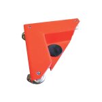 4 coins roulants acier - dim utile 132x132x180mm - patins antid�rapants charge max 600kg - ar150