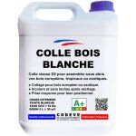 Colle blanche - 4x5 l - codeve bois - pour l'assemblage sous abri de votre bois europ�en, tropical ou ...