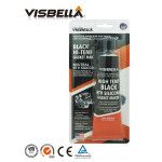 Visbella - colle silicone noire haute temprature 300 - pour collage vitre de four