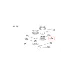 Collerette bruleur rapide pour table de cuisson rosieres