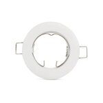 Collerette downlight pour ampoule gu10 / mr16 - coupe �62 mm - blanc