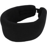 Collier cervical r�glable en mousse souple pour douleurs cervicales et soutien vert�bral - noir