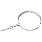 Collier  rglage variable pour tubes fumignes verni. blanc