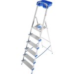Colombo atlantica �chelle � 6 marches en aluminium avec marches extra larges, pieds antid�rapants et ...