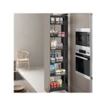 Colonne coulissante flat. devant 400mm. hauteur reglable 1900 / 2300mm. 6 corbeilles. - talla