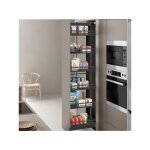 Colonne coulissante flat. devant 450mm. hauteur reglable 1200 / 1600mm. 4 corbeilles. - talla