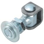 Combi arialdo - charnie're re'glable pour portail art. 375 20 mm en acier galvanise' avec e'trier en ...