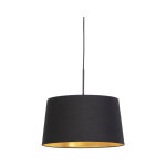 Combi - suspension avec abat - jour - 1 lumire -  550 mm - noir - classique / antique - clairage intrieur ...